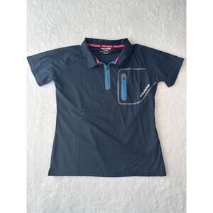 Polaris 1/4 Zip Polo Mens Size Large Water Wicking Ice Tech Performance Shirt
